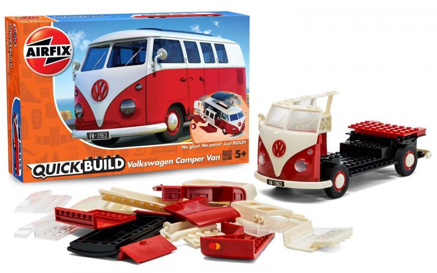 QUICK BUILD VW CAMPER VAN (Red)