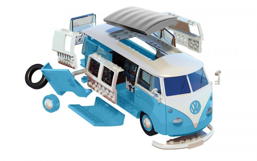 Quick Build VW Camper Van (Blue)