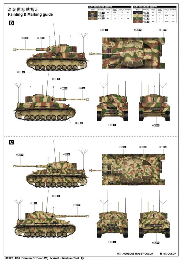 Trumpeter 1:16 Pz.Beob.Wg.IV Ausf.J Medium Tank