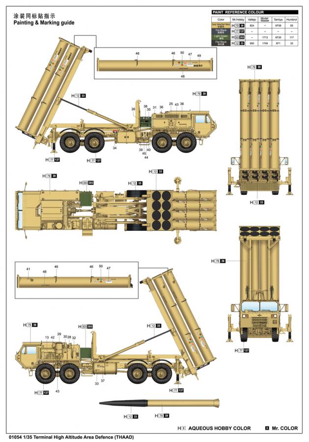 Trumpeter 1:35 Terminal High Altitude Area Defence (THAAD)