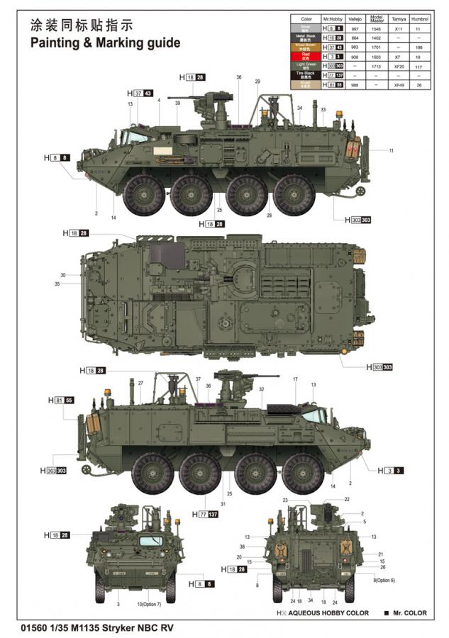 Trumpeter 1:35 M1135 Stryker NBC RV