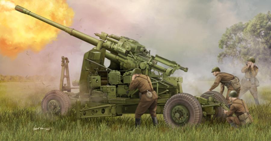 1:35 Soviet 100mm AA Gun KS-19M2