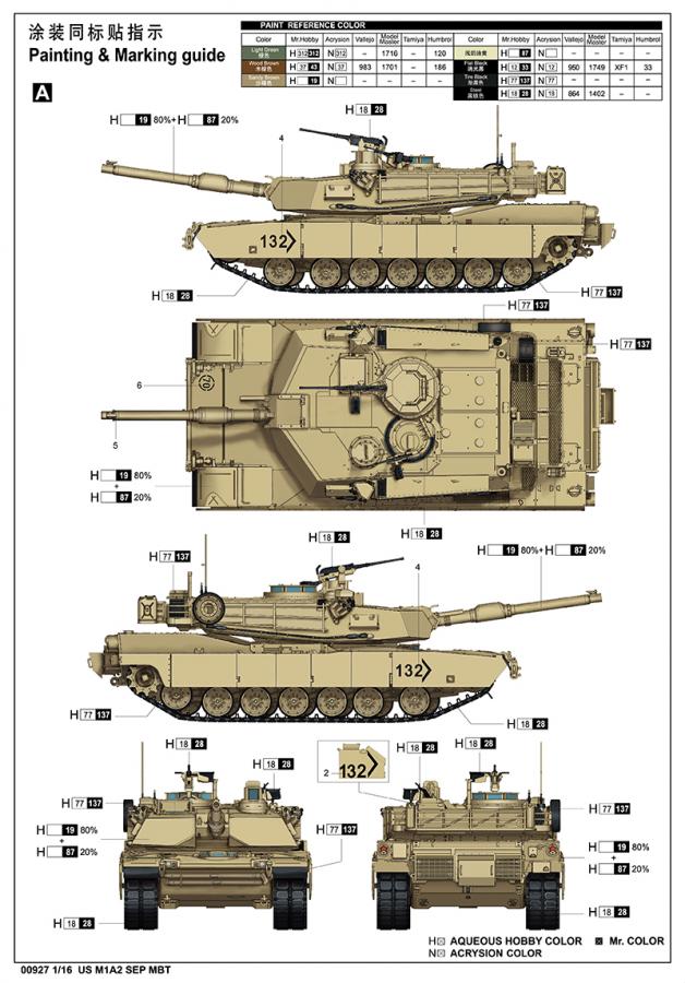 Trumpeter 1:16 Us M1A2 Sep Mbt