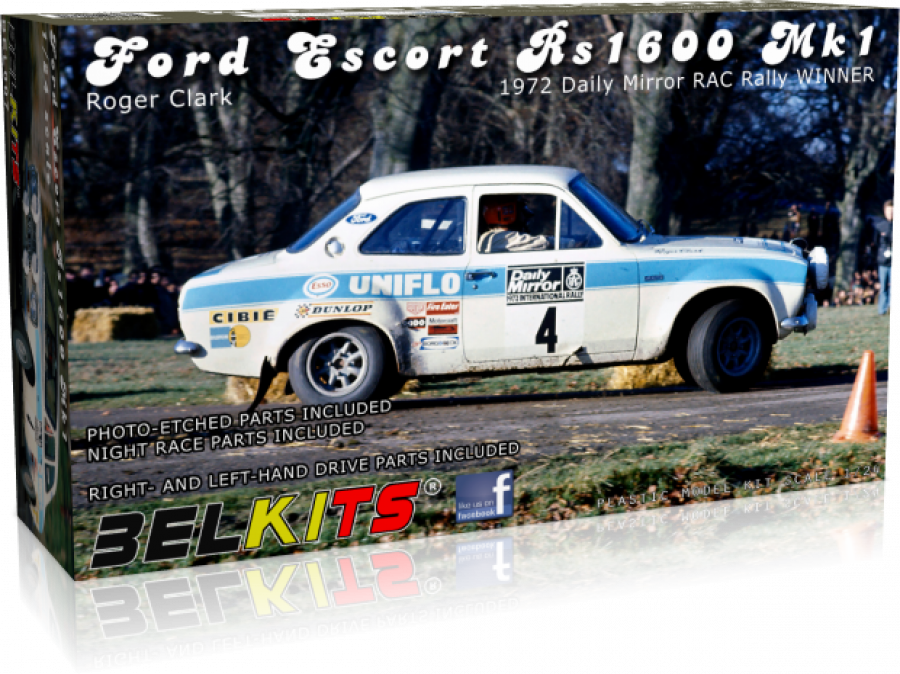 1:24 Ford Escort Rs1600 Mk.1 Roger Clark
