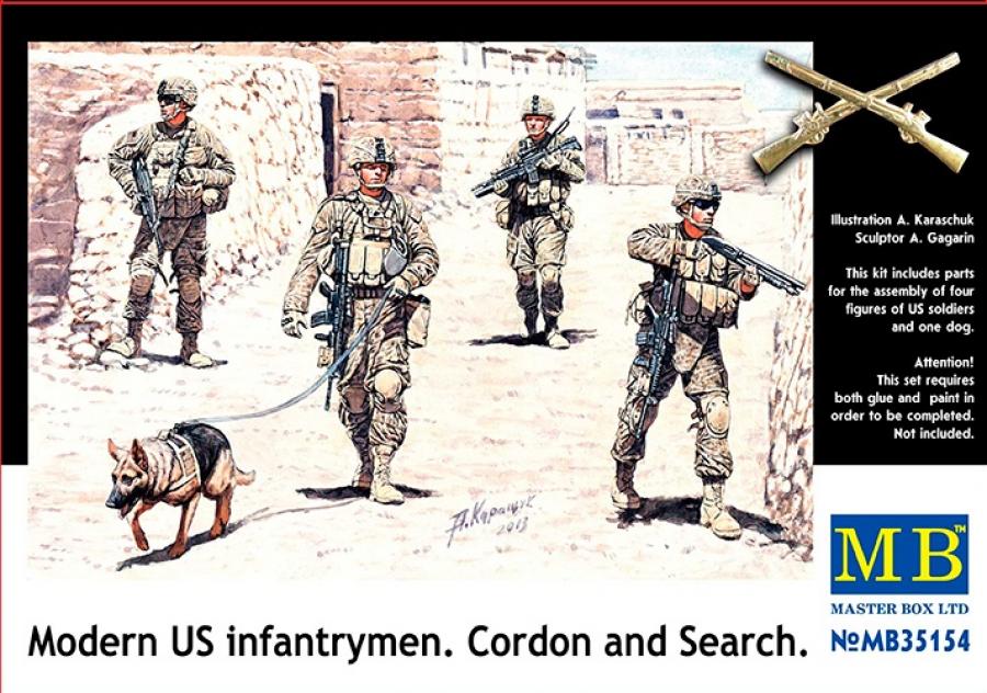 1:35 Modern U.S.infantrymen. Cordon and Search
