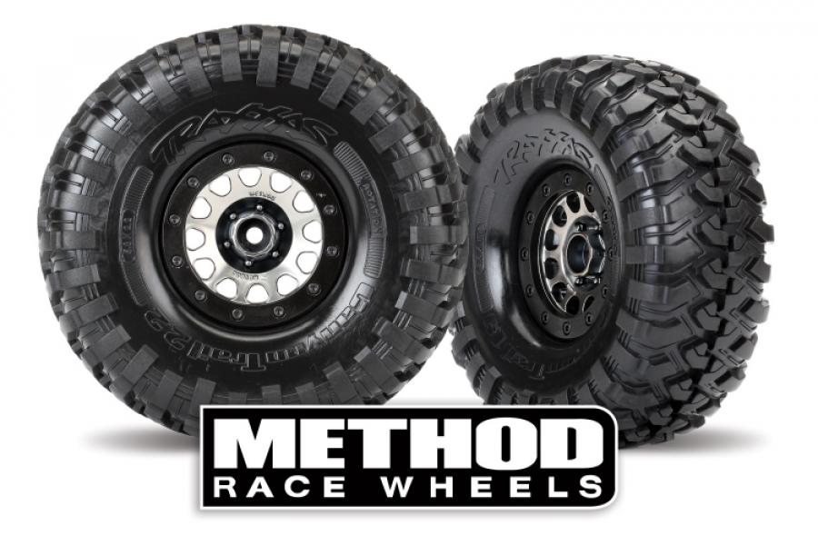 Traxxas Wheels Method 105 Charcoal Grey 2.2" SC (2) TRX8171A