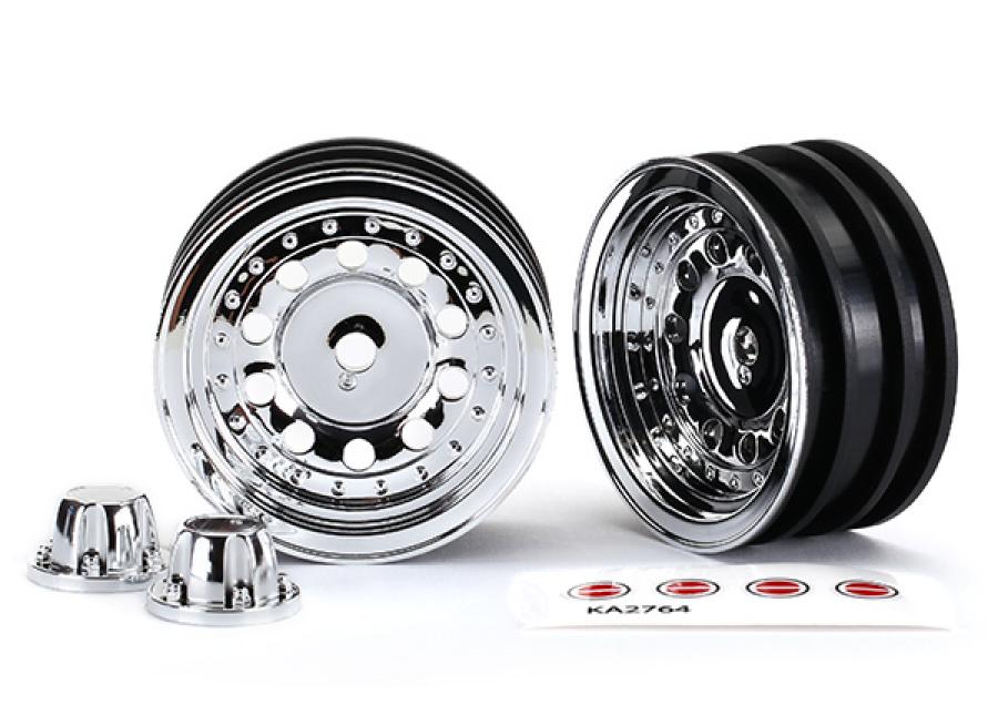 Traxxas Wheels Chrome 1.9" SC (for 8255A Axle) (2) TRX8175