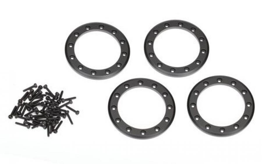 Traxxas Beadlock Rings 1.9" Alu Black (4) TRX8169T