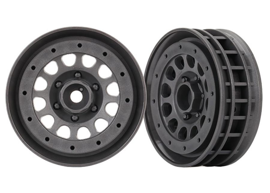 Traxxas Wheels Method 105 Charcoal Grey 1.9" SC (2) TRX8173A