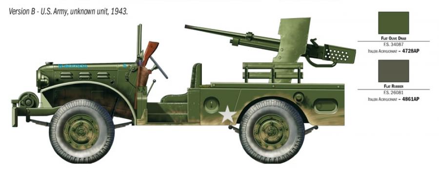 Italeri 1/35 M6 Gun Motor Carriage Wc-55
