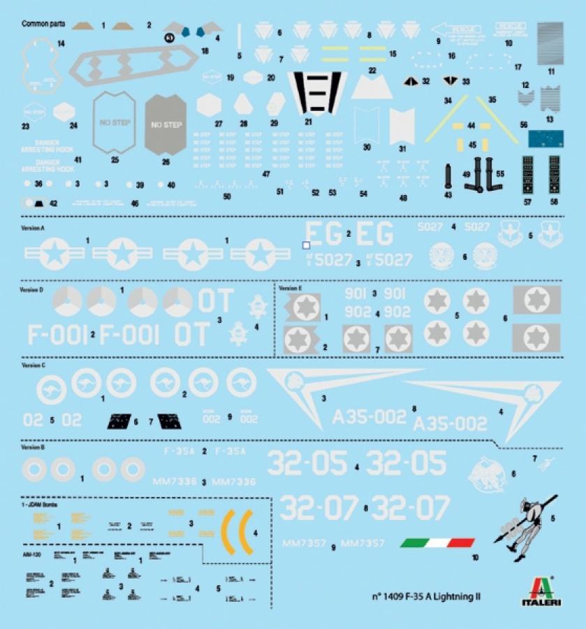 Italeri 1/72 F-35 A LIGHTNING II CTOL version