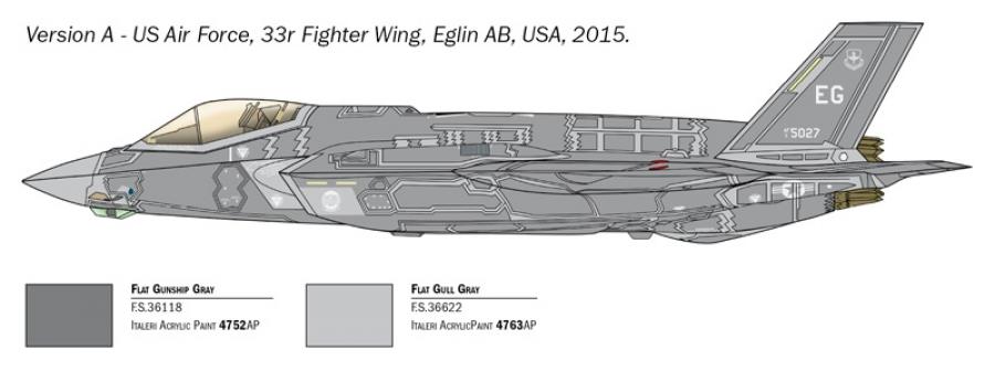 Italeri 1/72 F-35 A LIGHTNING II CTOL version