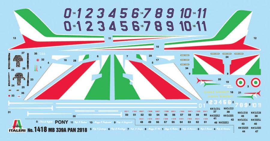 Italeri 1/72 MB-339A P.A.N. 2018 Livery