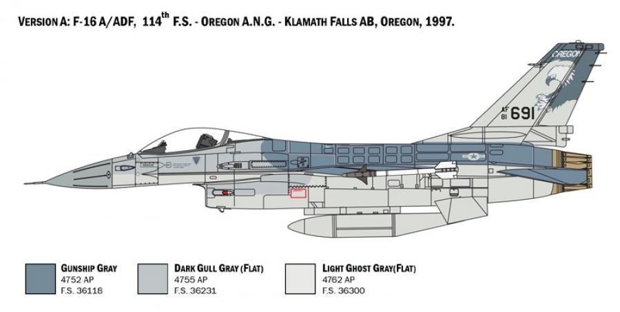 Italeri 1/48 F-16 A Fighting Falcon