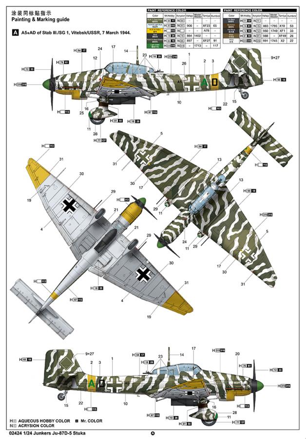Trumpeter 1:24 Junkers Ju-87D-5 Stuka