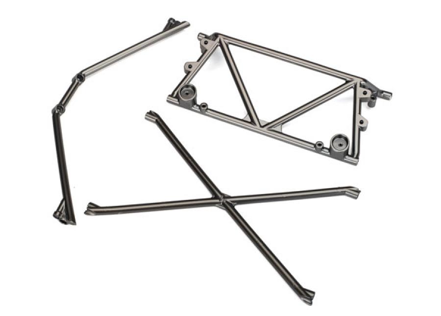 Traxxas Tube Chassis Support Satin Chrome TRX8433X