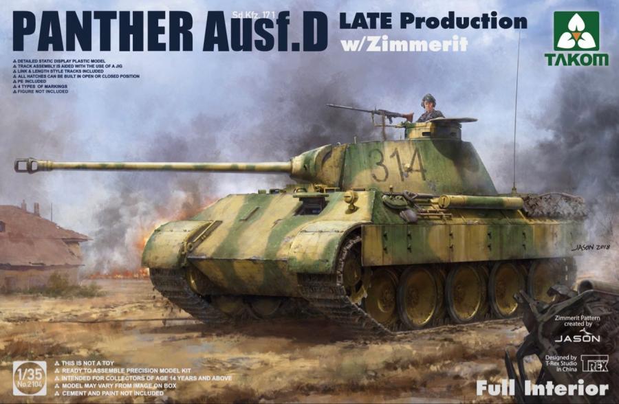 1:35 Panther D Late with Zimmerit & full interior
