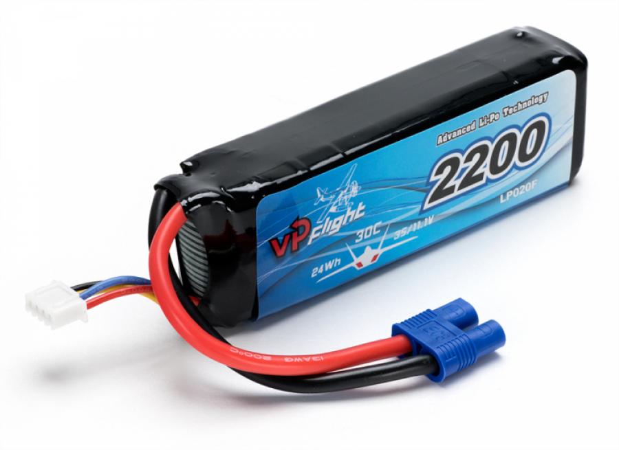 Li-Po Akku 3S 11,1V 2200mAh 30C EC3-liitin