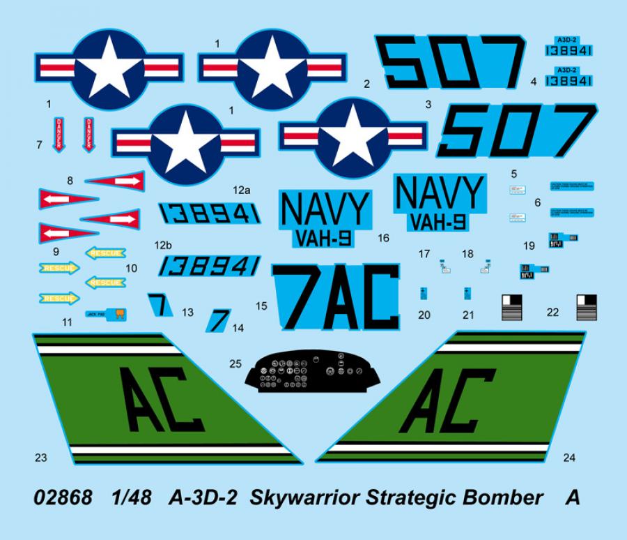 Trumpeter 1:48 A-3D-2 Skywarrior Strategic Bomber