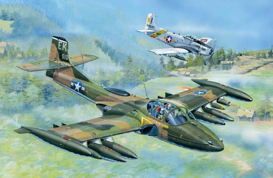Trumpeter 1:48 US A-37A Dragonfly Light Ground-Attack Aircraft
