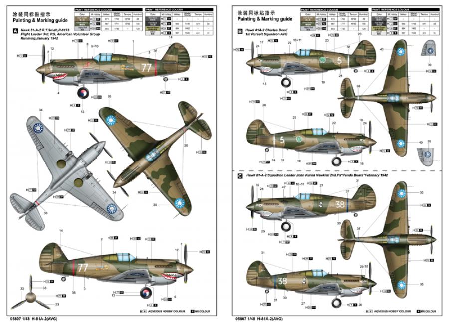 Trumpeter 1:48 H-81A-2(AVG)