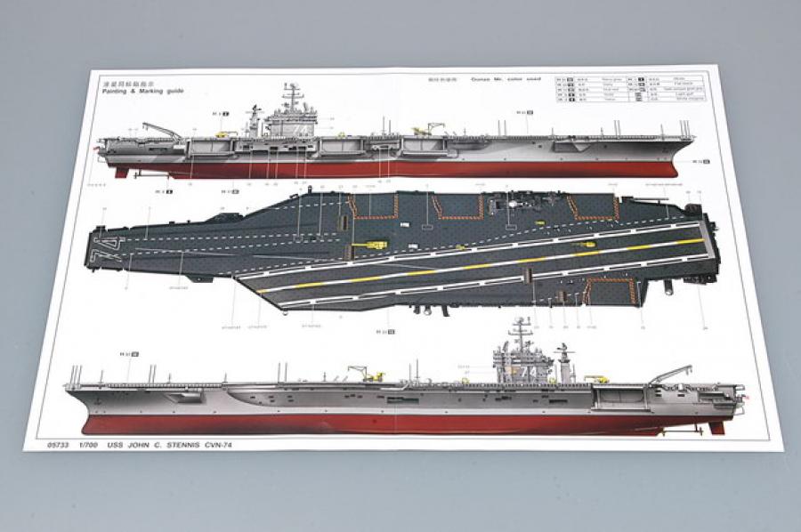 Trumpeter 1:700 USS John C. Stennis CVN-74