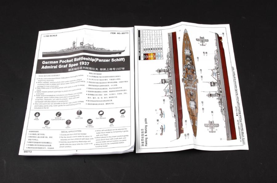 1:700 Ger. Battleship Admiral Graf Spee 1937