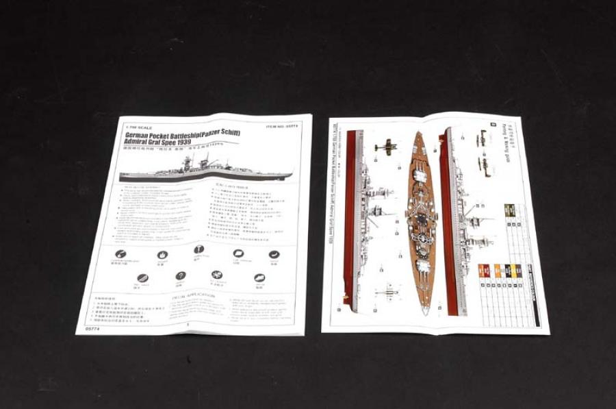 Trumpeter 1:700 Ger.Pocket Battleship Admiral Graf Spee 1939