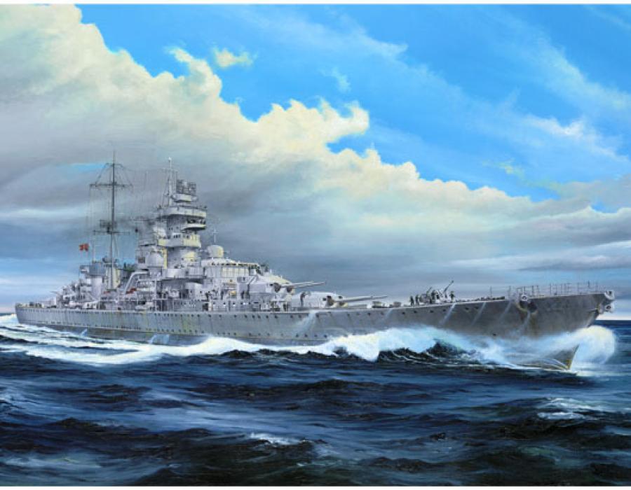 Trumpeter 1:350 German cruiser Prinz Eugen 1945