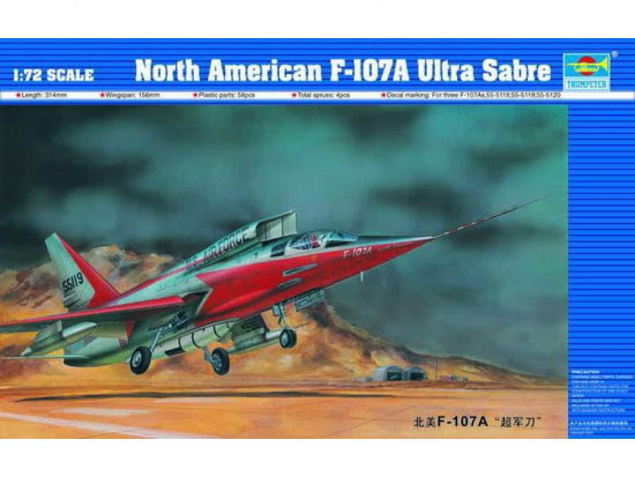 Trumpeter 1:72 North American F-107 A Ultra Sabre