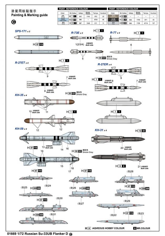 Trumpeter 1:72 Russian Su-33UB Flanker D