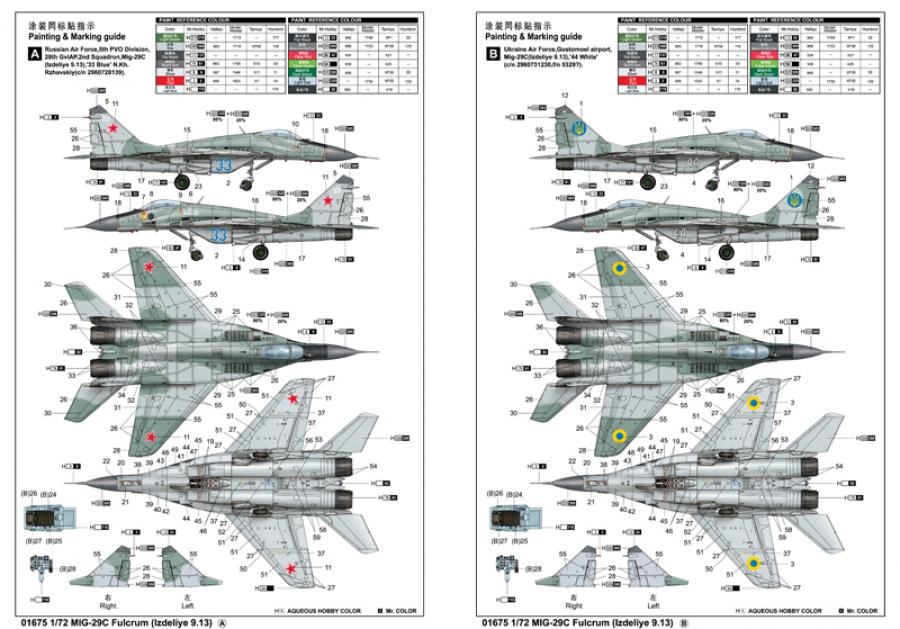 Trumpeter 1:72 MIG-29C Fulcrum (Izdeliye 9.13)