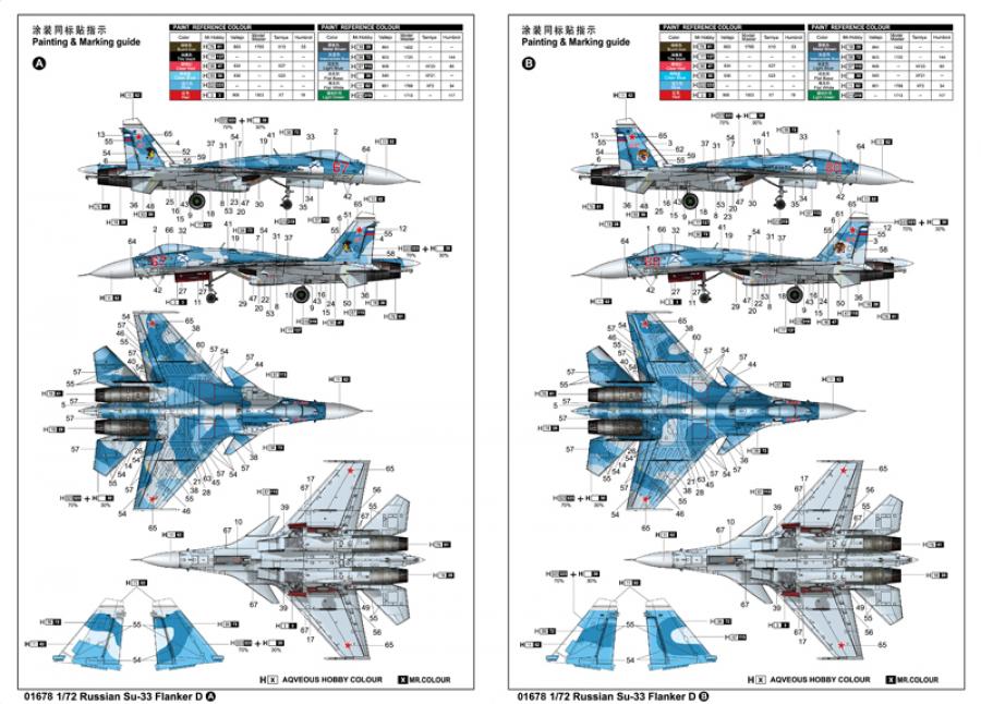 Trumpeter 1:72 Russian Su-33 Flanker D