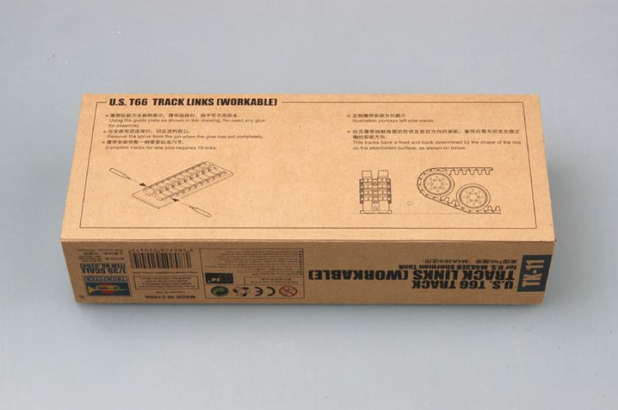 Trumpeter 1:35 U.S. T66 track for M4A3E8 Sherman tank