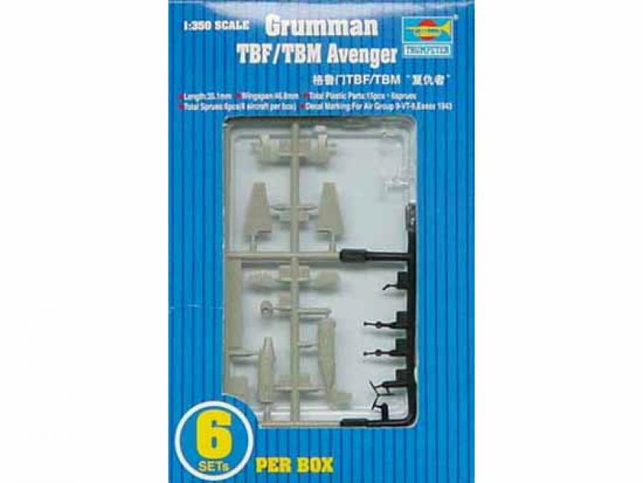 Trumpeter 1:350 Grumman TBF/TBM Avenger (6pcs)