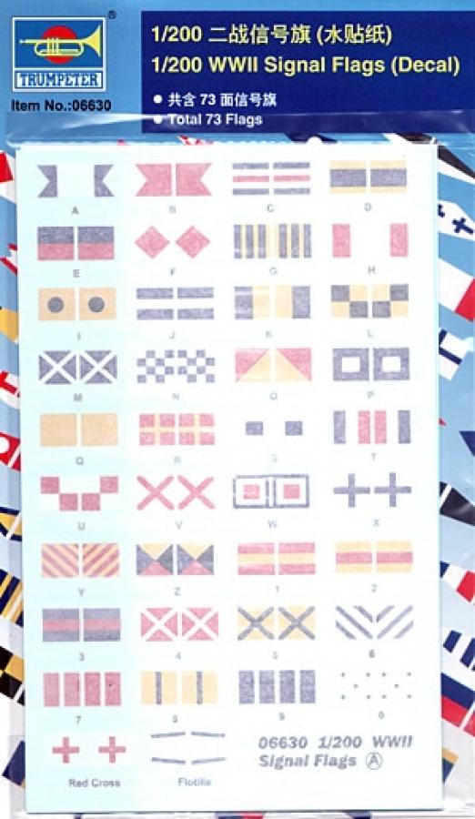 Trumpeter 1:200 WWII Signal Flags