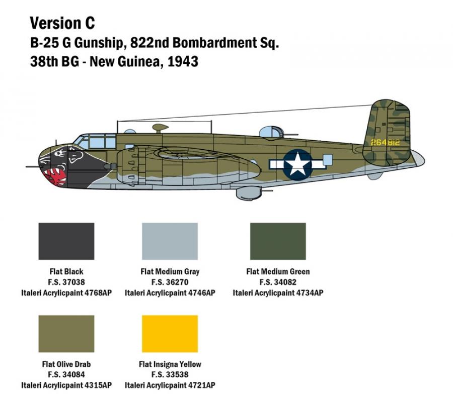 Italeri 1/48 B-25G MITCHELL