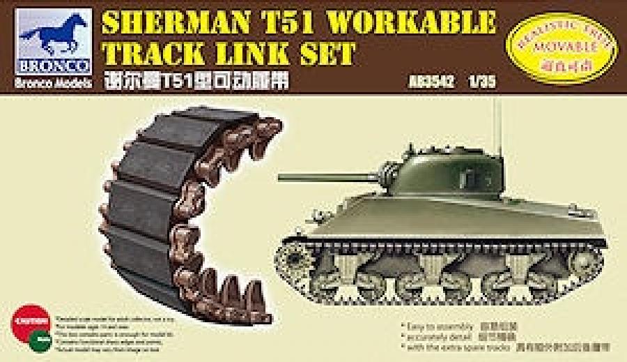 1:35 Sherman T51 Workable Track Link Set