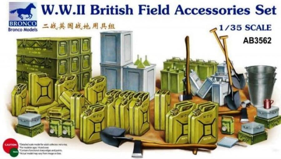 1:35 WWII British Field Accessories Set
