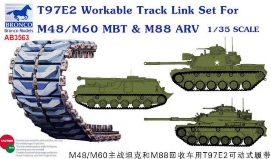 1:35 T97E2 Workable Track Link Set for M48/M60 MBT
