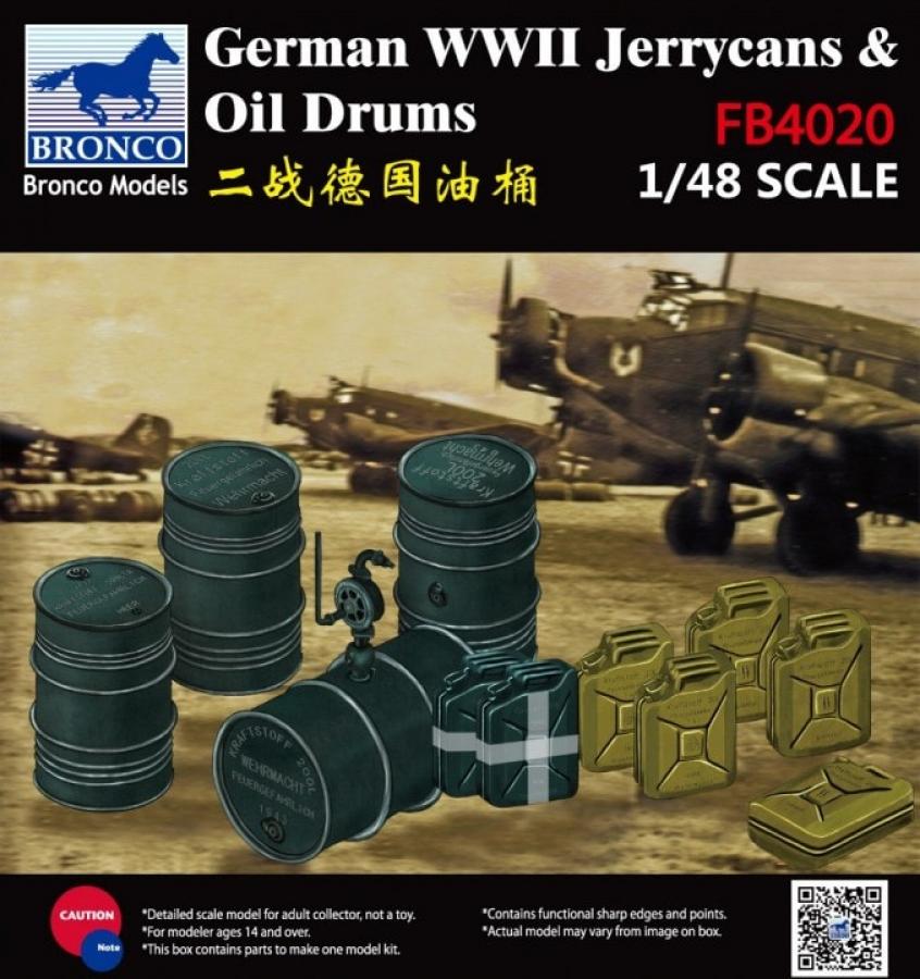 1:48 WWII German Jerry Can & Fuel Drum