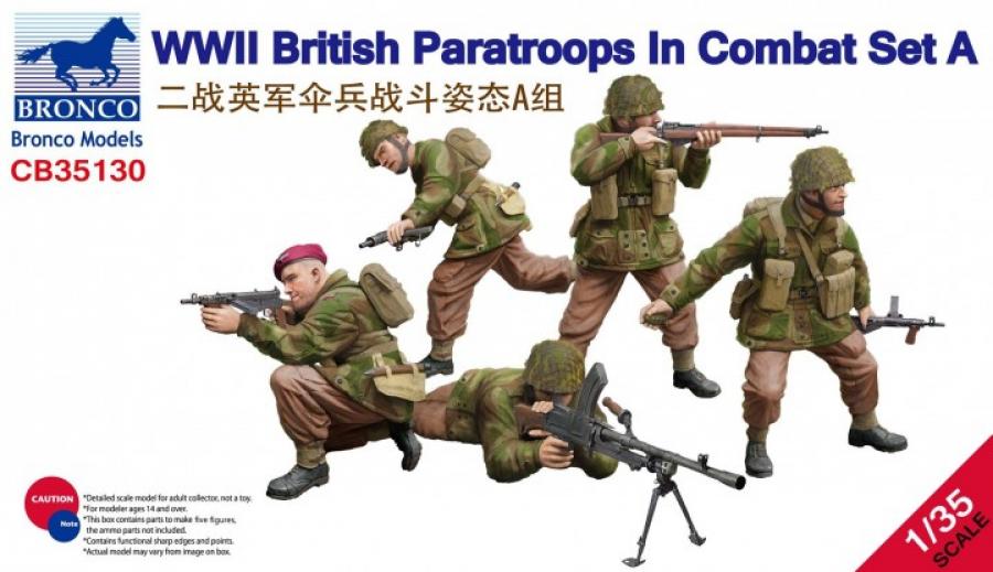 1:35 WWII British Paratroops in Combat Set A