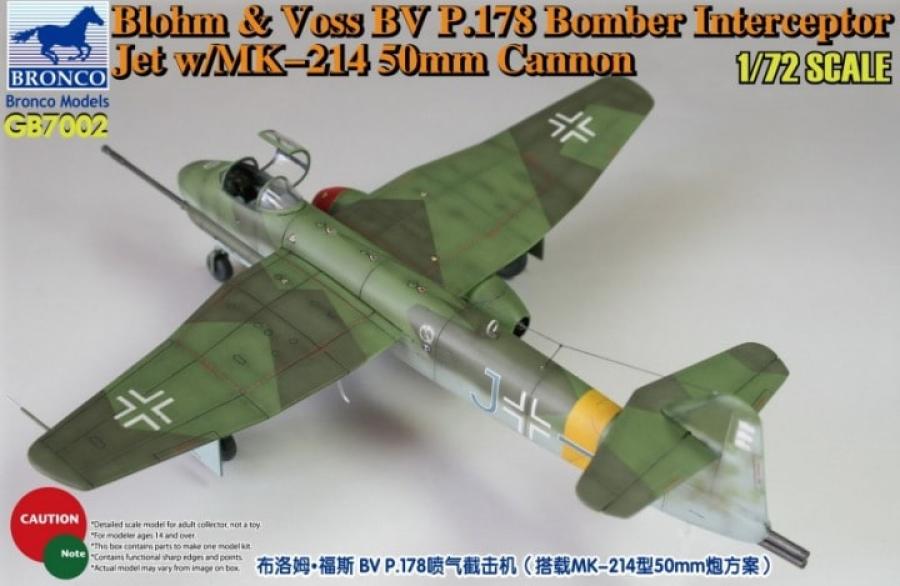 1:72 Blohm & Voss BV P.178 Bomber Interceptor Jet
