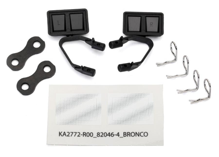 Traxxas Side Mirrors Set Black Bronco TRX8073