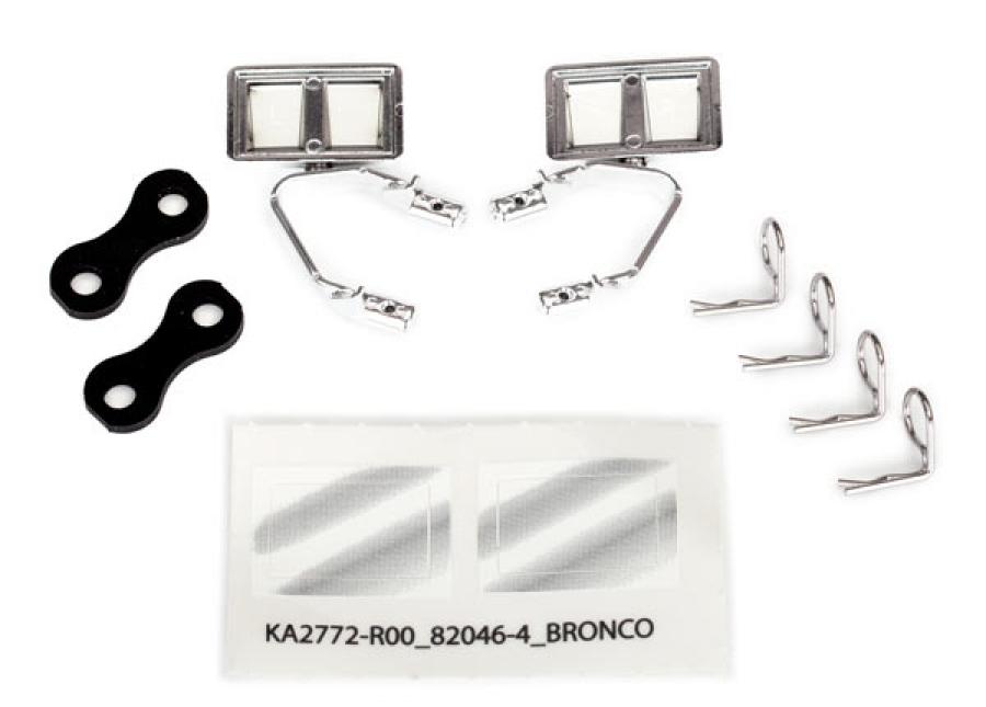 Traxxas Side Mirrors Set Chrome Bronco TRX8073X