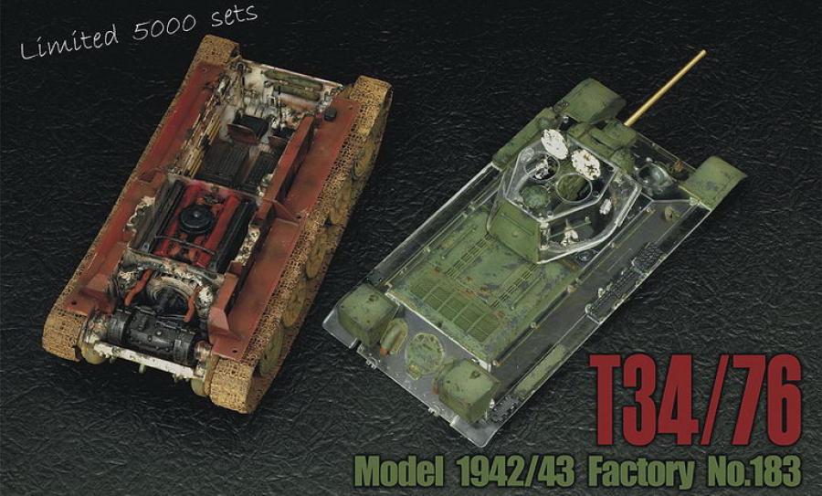 1:35 T34/76 1943 with transparent hull
