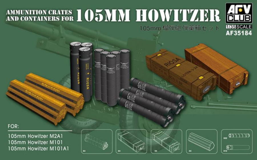 1:35 Ammo for 105mm HOWITZER(M101/M101A1/M2A1)
