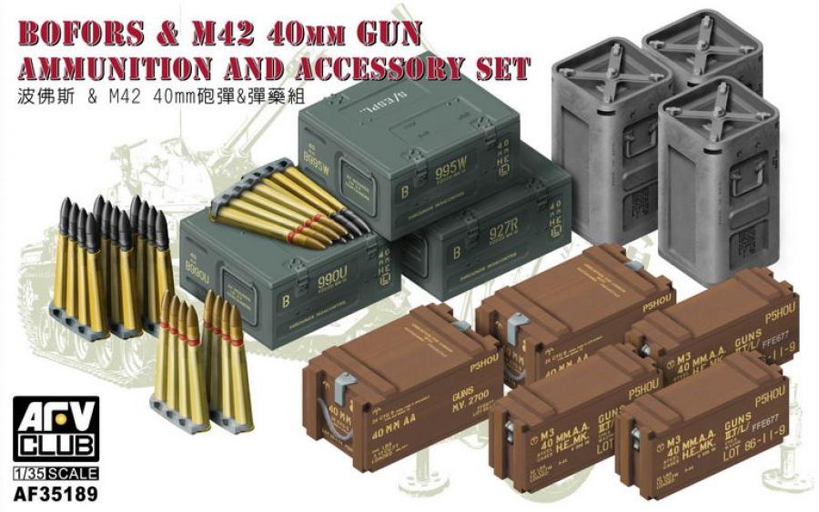 1:35 Bofors&M42 40mm Gun AMMO&Accessories Set