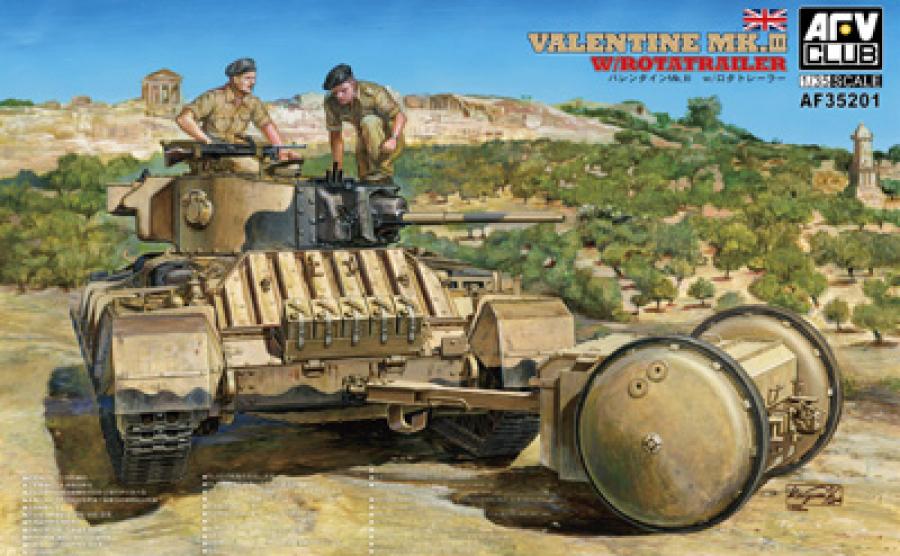 1:35 Valentine Mk.III With Rotatrailer