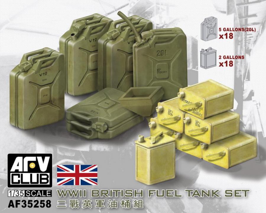 1:35 WWII British fuel tank set
